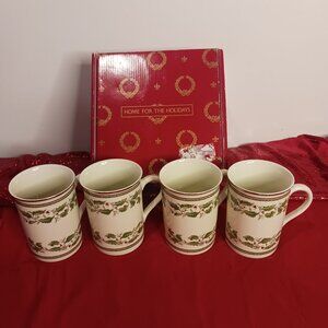 Set of 4 Konitz Germany Holiday Coffee Mugs